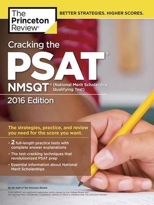 cover image of Cracking the PSAT/NMSQT with 2 Practice Tests, 2016 Edition